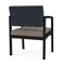 Lesro Lenox Steel Wide Guest Chair Metal Frame, Black, RS Night Sky Back, MD Farro Seat LS1201 - alternate 2